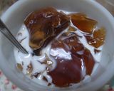 超簡単デザート コーヒーゼリーミルク添え作り方4写真