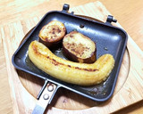 外ごはん　さつまとバナナのバター焼き作り方3写真