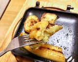外ごはん　さつまとバナナのバター焼き作り方4写真