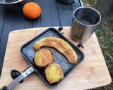外ごはん　さつまとバナナのバター焼き作り方6写真