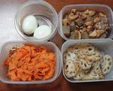 朝は鶏肉焼くだけ、時短お弁当作り方1写真