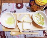 離乳食朝ごはん☆卵とチーズのサンドイッチ作り方4写真