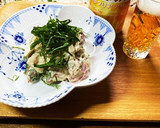 簡単　チーズのマヨ梅和え作り方7写真
