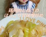 リカちゃん♡鶏胸肉とねぎの甘味噌炒め作り方23写真
