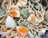 卵入りでまろやか♪スパゲッティマヨサラダ作り方7写真