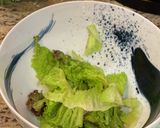 簡単★春菊とトマトのサラダ作り方1写真