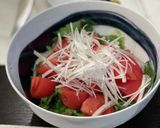 簡単★春菊とトマトのサラダ作り方6写真
