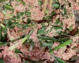ニラと合い挽き肉のチヂミ風作り方2写真