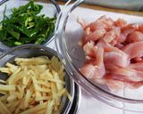 鶏と竹の子の塩炒め作り方1写真