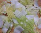むね肉やわらかしっとり味噌鶏鍋白菜豆腐作り方1写真