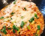 チキンラーメントマトリゾット風作り方8写真