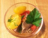 鶏レバーのトマトマリネ＆中華和え作り方3写真