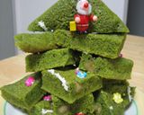抹茶ブラウニーで☆クリスマスツリー☆作り方8写真