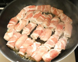 チーズがとろ～り★豚肉の餅巻き甘辛炒め作り方3写真