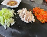 五穀米の納豆キムチ炒飯の目玉焼き乗せ作り方2写真