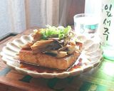 おうち居酒屋★厚揚げと舞茸のステーキ作り方6写真