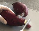 さつまいもを油を使わずにラクックで焼く作り方1写真