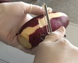 さつまいもを油を使わずにラクックで焼く作り方2写真