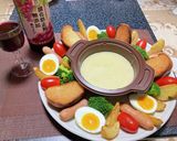セブンプレミアムでチーズフォンデュ作り方2写真
