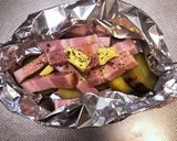 さつまいもベーコンのバター醤油ホイル蒸し作り方3写真