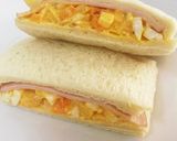 たくあんと卵のサンドイッチ作り方6写真