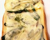 おかずパン！胡麻和えトースト♪作り方4写真