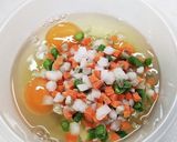 グリルパン♪簡単♪オープンオムレツ作り方1写真