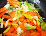 家庭的な野菜炒め～ちくわぶ入り～作り方5写真