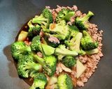 ブロッコリーとひき肉の玉子あんかけ作り方4写真