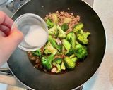 ブロッコリーとひき肉の玉子あんかけ作り方5写真