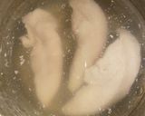 新米食べすぎちゃう　ササミとごんぼの一品作り方1写真