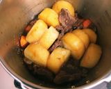 圧力鍋で◎ほんのりピリ辛牛すね大根作り方5写真