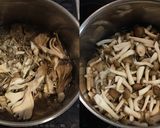 牛肉と豆腐と茸と水菜の梅煮作り方3写真