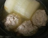 簡単でふわふわ鶏つみれ団子スープおでん作り方8写真