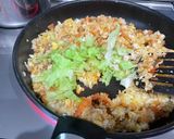 納豆キムチ炒飯の目玉焼き乗せ作り方6写真