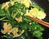 大根菜と卵のガーリックバター醤油炒め☆作り方4写真