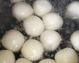 桜餡 白餡 金柑 で〔抹茶白玉あんみつ》作り方3写真