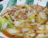 豚バラ白菜：豚三枚肉と白菜のうま煮作り方13写真