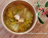 ほたて干貝柱と白菜の味噌汁作り方3写真