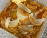 チリカルボナーラ風レンチンパスタ作り方3写真