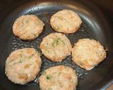 味付けはなめ茸で！蓮根の鶏つくね風作り方3写真
