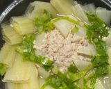 蕪を一個で美味しく鶏ひき肉蕪の花おでん鍋作り方6写真