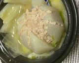 蕪を一個で美味しく鶏ひき肉蕪の花おでん鍋作り方7写真