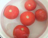 新鮮トマトの野菜スープ【カナダ料理】作り方3写真