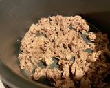 牛肉と春菊のわさび酢醤油和え作り方2写真