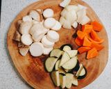 あずちんボーンブロス簡単野菜カレースープ作り方1写真