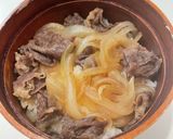 霜月25　牛丼　女子高生弁当作り方1写真