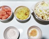 犬ご飯　白身魚と野菜のミルフィーユ作り方1写真