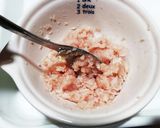 犬ご飯　白身魚と野菜のミルフィーユ作り方3写真