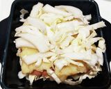 犬ご飯　白身魚と野菜のミルフィーユ作り方4写真